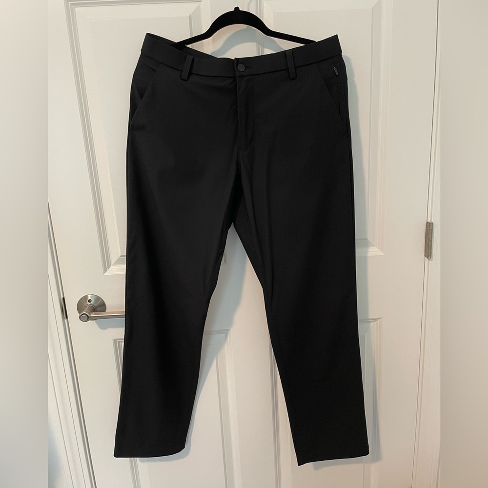 2 Pair Black & Grey Kirkland Men's Performance Pants sz 34X30 Black NEW WO Tags